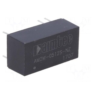 Converter: DC/DC | 2W | Uin: 4.5÷5.5V | Uout: 12VDC | Iout: 167mA | DIP14