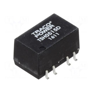 Converter: DC/DC | 2W | Uin: 4.5÷5.5V | Uout: 15VDC | Uout2: -15VDC | SMD