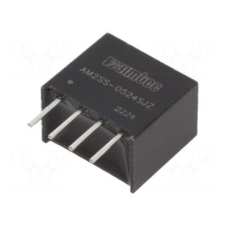 Converter: DC/DC | 2W | Uin: 4.5÷5.5V | Uout: 24VDC | Iout: 83mA | SIP4