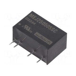 Converter: DC/DC | 2W | Uin: 4.5÷5.5V | Uout: 5VDC | Iout: 400mA | SIP