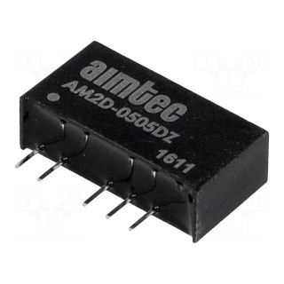 Converter: DC/DC | 2W | Uin: 4.5÷5.5V | Uout: 5VDC | Uout2: -5VDC | SIP7