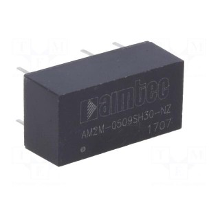 Converter: DC/DC | 2W | Uin: 4.5÷5.5V | Uout: 9VDC | Iout: 222mA | DIP14