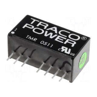 Converter: DC/DC | 2W | Uin: 4.5÷9V | Uout: 5VDC | Iout: 400mA | SIP8 | 4.8g