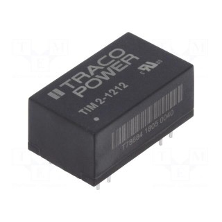 Converter: DC/DC | 2W | Uin: 9÷18V | 12VDC | Iout: 167mA | DIP16 | 7g | OUT: 1