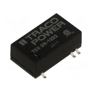 Converter: DC/DC | 2W | Uin: 9÷18V | Uout: 12VDC | Uout2: -12VDC | 300kHz