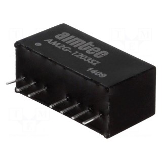 Converter: DC/DC | 2W | Uin: 9÷18V | Uout: 3.3VDC | Iout: 500mA | SIP8
