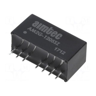 Converter: DC/DC | 2W | Uin: 9÷18V | Uout: 5VDC | Iout: 400mA | SIP8