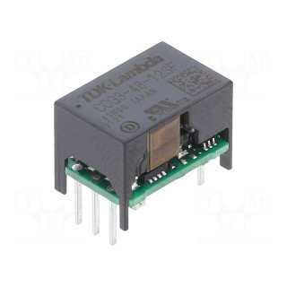 Converter: DC/DC | 3W | Uin: 18÷76V | Uout: 12VDC | Iout: 250mA | THT | CCG3