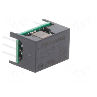 Converter: DC/DC | 3W | Uin: 18÷76V | Uout: 12VDC | Iout: 250mA | THT | CCG3