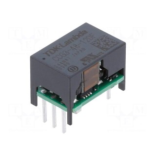 Converter: DC/DC | 3W | Uin: 18÷76V | Uout: 12VDC | Uout2: -12VDC | THT