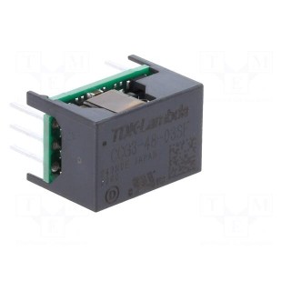 Converter: DC/DC | 3W | Uin: 18÷76V | Uout: 3.3VDC | Iout: 80mA | THT | CCG3