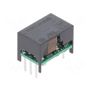 Converter: DC/DC | 3W | Uin: 4.5÷18V | Uout: 12VDC | Iout: 250mA | THT