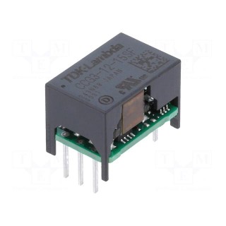 Converter: DC/DC | 3W | Uin: 4.5÷18V | Uout: 15VDC | Iout: 200mA | THT