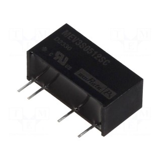 Converter: DC/DC | 3W | Uin: 4.5÷5.5V | Uout: 12VDC | Iout: 250mA | SIP