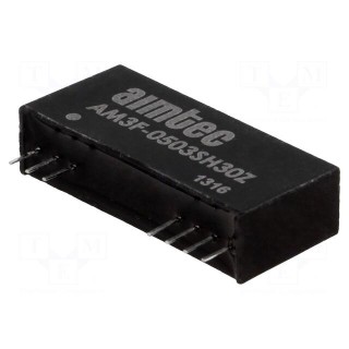 Converter: DC/DC | 3W | Uin: 4.5÷5.5V | 3.3VDC | Iout: 800mA | SIP12