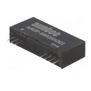 Converter: DC/DC | 3W | Uin: 4.5÷5.5V | 3.3VDC | Iout: 800mA | SIP12