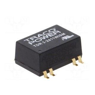 Converter: DC/DC | 3W | Uin: 9÷36V | Uout: 5VDC | Iout: 600mA | 100kHz