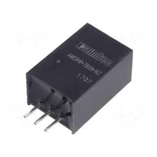 Converter: DC/DC | 4.5W | Uin: 14÷72V | Uout: 9VDC | Iout: 500mA | SIP3