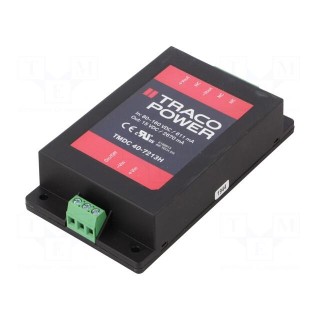Converter: DC/DC | 40W | Uin: 80÷160V | Uout: 15VDC | Iout: 2670mA | OUT: 1