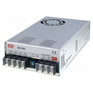 Converter: DC/DC | 504W | Uin: 19÷72V | Uout: 48VDC | Iout: 10.5A | SD