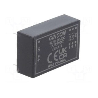 Converter: DC/DC | 5/6W | Uin: 18÷36V | Uout: 5VDC | Iout: 1A | DIP24 | THT