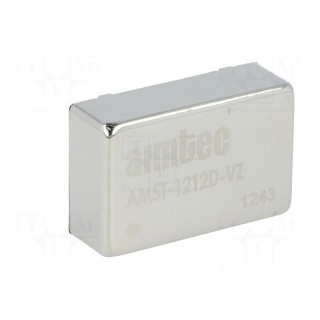 Converter: DC/DC | 5W | Uin: 9÷18V | Uout: 12VDC | Uout2: -12VDC | DIP24