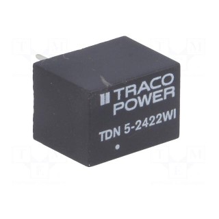 Converter: DC/DC | 5W | Uin: 9÷36V | Uout: 12VDC | Uout2: -12VDC | DIP