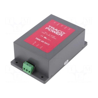 Converter: DC/DC | 60W | Uin: 9÷36V | Uout: 12VDC | Iout: 5000mA | 300g