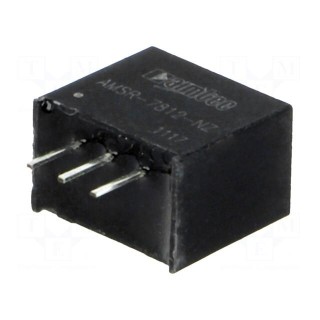 Converter: DC/DC | 6W | Uin: 15÷32V | Uout: 12VDC | Iout: 500mA | SIP3