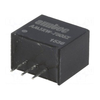 Converter: DC/DC | 6W | Uin: 17÷72V | Uout: 12VDC | Iout: 500mA | SIP3