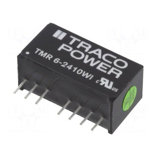 Converter: DC/DC | 6W | Uin: 9÷36V | Uout: 3.3VDC | Iout: 1500mA | SIP8