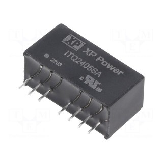 Converter: DC/DC | 6W | Uin: 9÷36V | Uout: 5VDC | Iout: 1200mA | SIP8 | THT