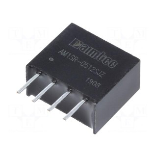Converter: DC/DC | 750mW | Uin: 4.75÷5.25V | Uout: 12VDC | Iout: 62mA