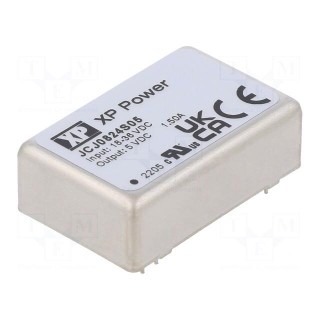 Converter: DC/DC | 8W | Uin: 18÷36V | Uout: 5VDC | Iout: 1500mA | 330kHz