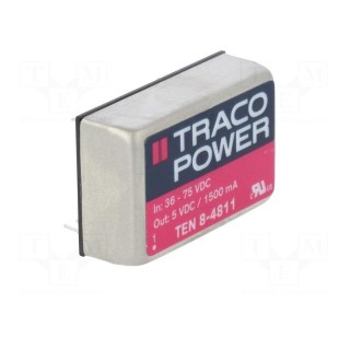 Converter: DC/DC | 8W | Uin: 36÷75V | 5VDC | Iout: 1500mA | DIP24 | 17g