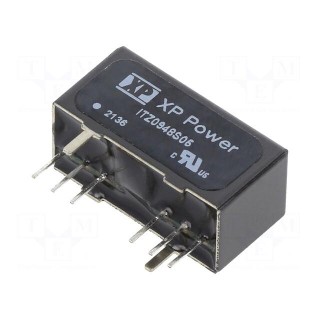 Converter: DC/DC | 9W | Uin: 18÷75V | Uout: 5VDC | Iout: 1600mA | SIP8