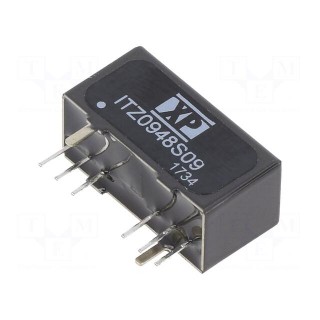 Converter: DC/DC | 9W | Uin: 18÷75V | Uout: 9VDC | Iout: 1000mA | SIP8