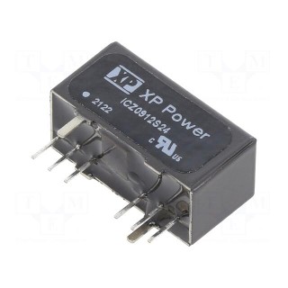 Converter: DC/DC | 9W | Uin: 9÷18V | Uout: 24VDC | Iout: 375mA | SIP8 | THT