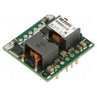 Converter: DC/DC | Uin: 18÷75V | Uout: 5VDC | Iout: 20A | THT | RPMGS-20