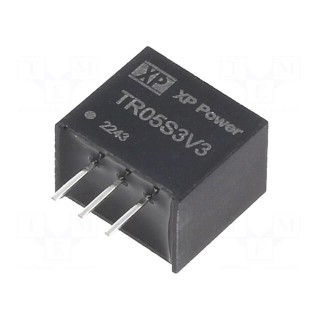 Converter: DC/DC | Uin: 4.5÷28V | Uout: 3.3VDC | Iout: 500mA | SIP3 | THT