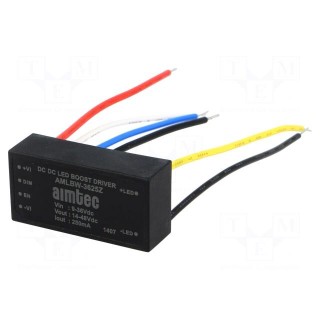 Converter: DC/DC | Uin: 9÷36V | Uout: 14÷48VDC | Iout: 300mA | 2"x1"