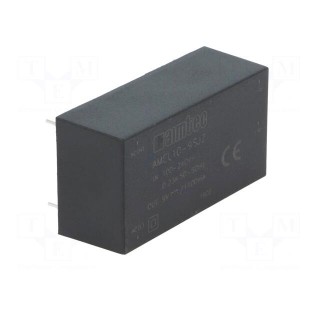 Converter: AC/DC | 10W | Uout: 9VDC | Iout: 1.1A | 80% | Mounting: PCB