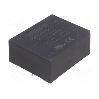 Converter: AC/DC | 10W | Uout: 5VDC | Iout: 1A | 81% | Mounting: PCB | 3kV
