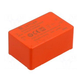 Converter: AC/DC | 10W | 85÷265VAC | Usup: 100÷370VDC | Uout: 5VDC | 72%