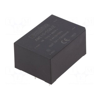 Converter: AC/DC | 10W | Uout: 5VDC | Iout: 2A | 76% | Mounting: PCB | 4V