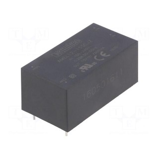 Converter: AC/DC | 12W | Uout: 15VDC | Iout: 0.8A | 82% | Mounting: PCB