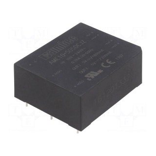 Converter: AC/DC | 15W | Uout: 5VDC | Iout: 2.2A | 76% | Mounting: PCB