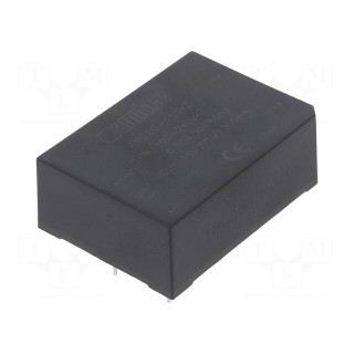 Converter: AC/DC | 19.5W | Uout: 15VDC | Iout: 1.3A | 82% | Mounting: PCB