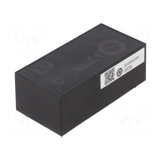 Converter: AC/DC | 20W | 85÷264VAC | 12VDC | Iout: 1.67A | OUT: 1 | 85% | PCB