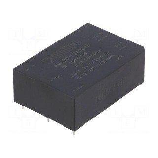 Converter: AC/DC | 20W | Uout: 5VDC | Iout: 2.5A | 77% | Mounting: PCB